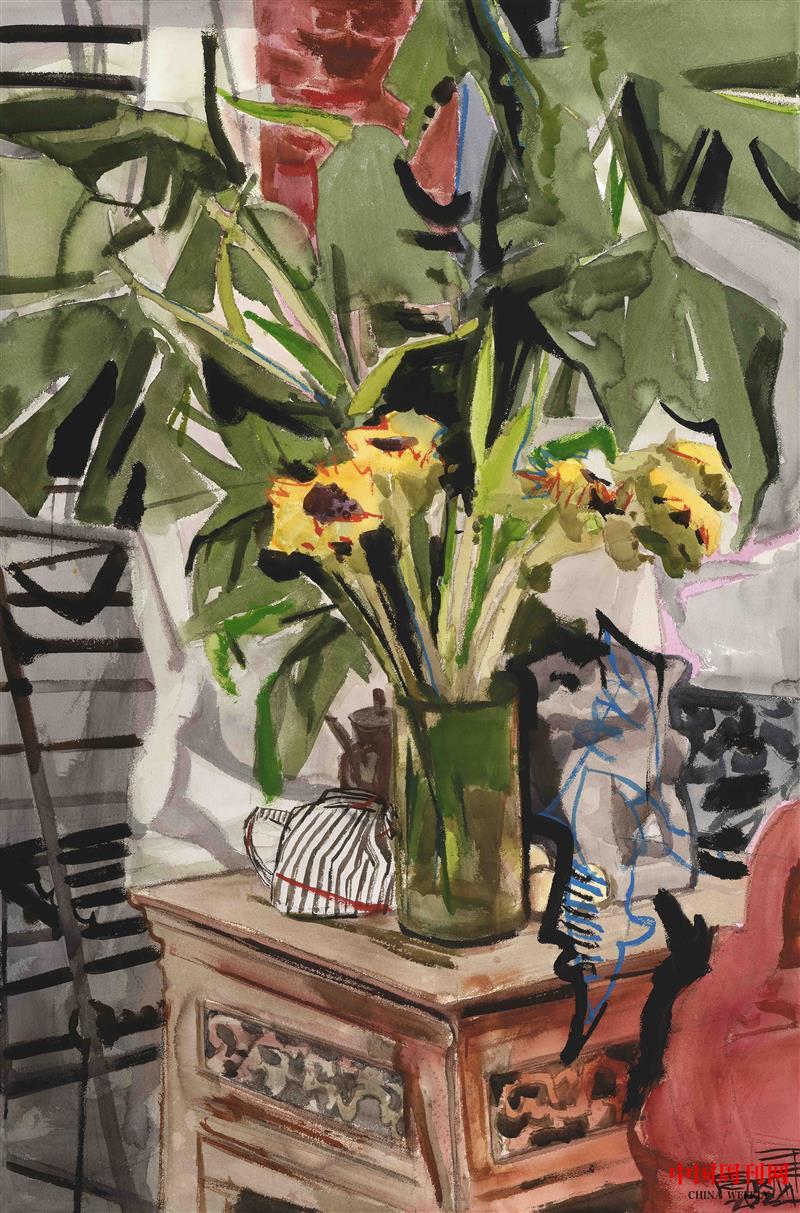 靜物-《夏花滿(mǎn)庭香》尺寸150x105cm 2024年 .jpg